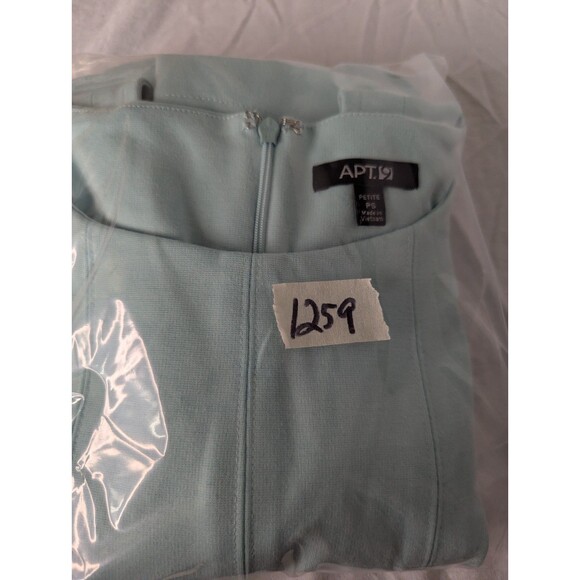 Apt9 Blue Dress Luxury TailoredFit Robins Egg Elegant Classic Womens PS Academia - Picture 15 of 16